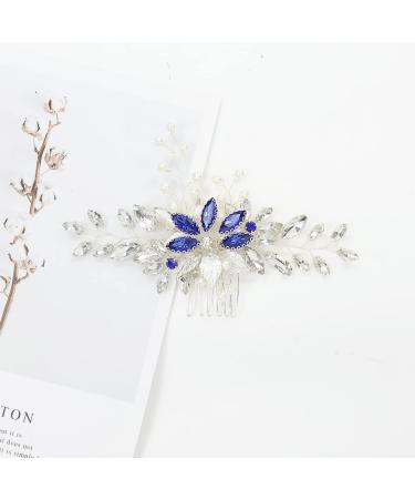 inSowni 33 Pack Royal Blue Rhinestone Pearl Bridal Hair Combs, Clips, and Pins - Wedding Accessories for Women and Bridesmaids - Buy Online on GoSupps.com