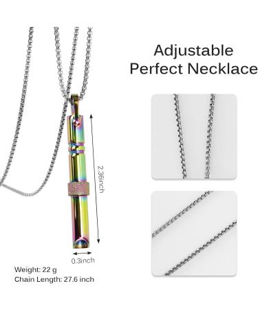 Anxiety Necklace Luwrevc Relief Anxiety Stress Breathing Calming Whistle Necklaces Meditation Mindful Spiritual Items for Men Women Reduce Stress Relaxation Quit Smoking Black Stainless Steel Necklace Multi - Buy Online on GoSupps.com