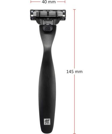 Twilding Men's Razor - Premium Stainless Steel for Perfect Wet Shave with Mach3 Blade - Black - 1 Pack - Buy Online on GoSupps.com