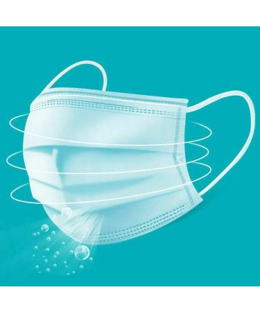 100 Pcs 3-Ply Cover Anti Dust Breathable Earloop Comfortable Sanitary Mouth Face Cover Professional Protection - Buy Online on GoSupps.com