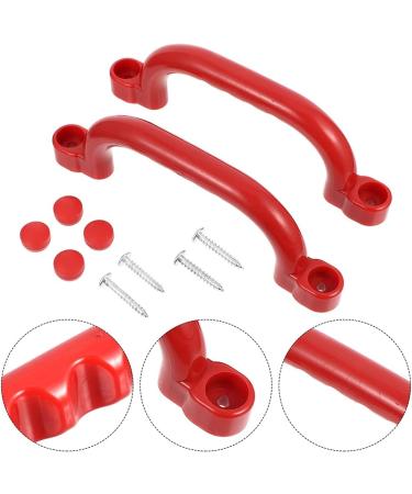 Toyvian Black Playground Safety Handles - Non-Slip Plastic Hand Grips for Swing Set, Indoor/Outdoor Use - Buy Online on GoSupps.com