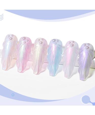 AIMEILI Hema Free Pearl Gel Nail Polish Set - Shimmer Mermaid Nail Gel Set of 6 (6pcs x 10ml) - Soak Off UV Gel Polish Kit Set 42 - SET6-42 - Buy Online on GoSupps.com