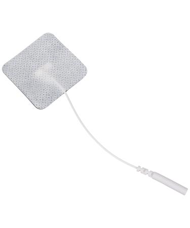 Promed tissue electrode 40 x 40 mm 4 pieces self-adhesive TENS electrodes with 2mm plug connection for TENS/EMS devices reusable 40x40 - Buy Online on GoSupps.com