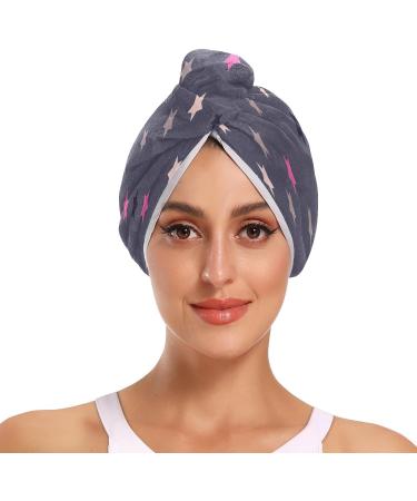 Doodle Star Dry Hair Cap Set - 2 Piece Quick Drying Towel & Button Headband | Super Absorbent & Comfortable for Fast Hair Drying - Buy Online on GoSupps.com