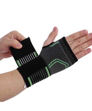 Compression Wrist Brace with Pressure Belt Sport Protection Wristband Knitting Pressurized Wrist and Palm Brace Bandage Support Compression Relieve Wrist Pain and Recovery