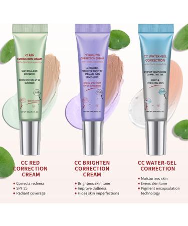 Color Correcting Cream Color Correcting Foundation CC Cream Foundation Covering with Centella Natural Grips Makeup for Long Lasting Wear (Purple) - Buy Online on GoSupps.com