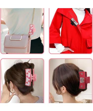 xbiez Valentine's Day Hair Clips Large Heart Hair Claw Clip Non-Slip Cute Strong Hold Catch Barrettes Hair Styling Tool A30 - Buy Online on GoSupps.com