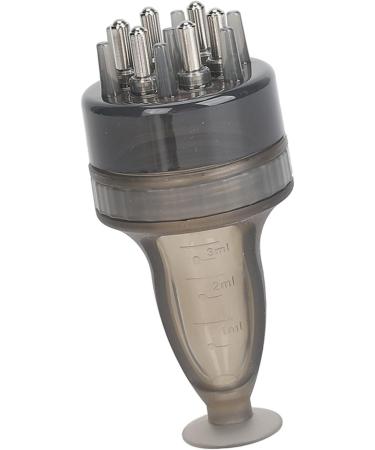 Ball Root Comb Applicator Leakproof Transparent Accurate Dosing Scalp Applicator Comb for Hair Growth (Transparent Black) - Buy Online on GoSupps.com