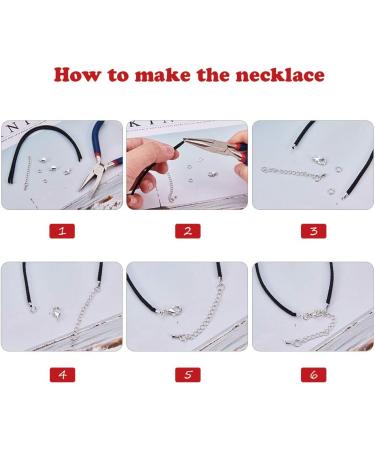 PandaHall 20 Sets Fold Over Cord End Caps with Lobster Claw Clasps for Jewelry Making - Silver & Golden - Buy Online on GoSupps.com