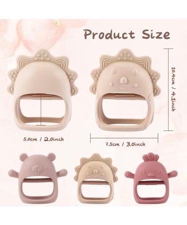 Shop Babys Conductive Toy for 3+ Months | Soft Textured Sensory Crouch Toys - Dark Pink Rose Pink & Beige - Buy Online on GoSupps.com