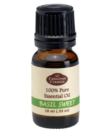 Fabulous Frannie Basil 100% Pure Undiluted Essential Oil Therapeutic Grade - 10 ml. Great for Aromatherapy!
