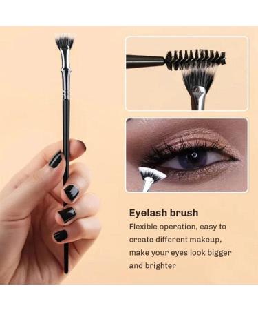Eyelash Fan Brush Fan Eye Black Brush Eyelash Makeup Tools Eye Black Bow Fan Brush Eyeshadow Brush Makeup Brush Portable Folding Brush - Buy Online on GoSupps.com