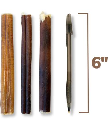 Purely Paws Premium All-Natural Beef Bully Sticks - Safe Digestible Dog Chews - Long-Lasting Low-Odour Rawhide Free (6" 5 Count) 6" (Pack of 5) - Buy Online on GoSupps.com