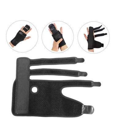 FRCOLOR Hand Protector Splint - Sports Finger Stabilizer for Joints & Fractures | 1pc Black Right | International Shipping - Buy Online on GoSupps.com