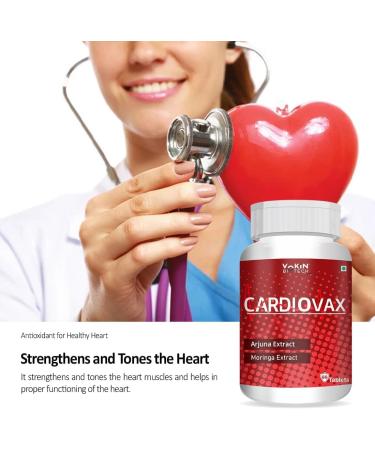 Cardiovax with Coenzyme Q10 Arjuna & Moringa Extract | 60 Tablets for Heart Health & Energy - Buy Internationally - Buy Online on GoSupps.com