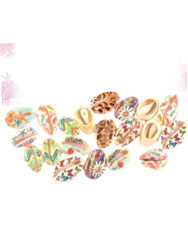 40 Pcs Summer Earrings Colorful Jewelry Bracelet Beads DIY Shell Earring Pendant Charm Spiral Miss 1.9x1.6x1cm Colorful - Buy Online on GoSupps.com