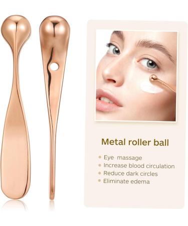 POPETPOP Lot de 2 Spatules Contour des Yeux en Alliage de Zinc 2 Pi ces Mini Format B tonnet Oculaire Massage Lymphatique Soin Visage Portable Or Rose 5.8*1cm comme montr  - Buy Online on GoSupps.com