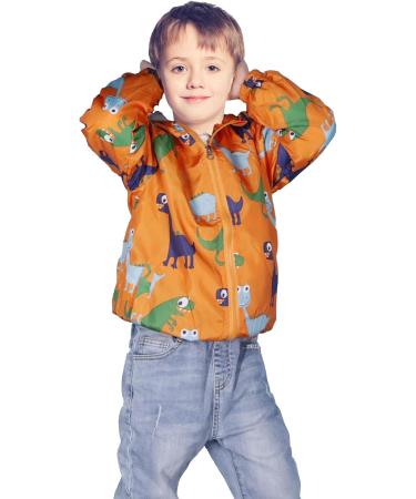 JinBei Toddler Kids Hooded Jacket | Waterproof Windbreaker | Cartoons | 1-7 Years | Yellow - Buy Online on GoSupps.com