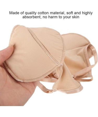 Adjustable Reusable Underarm Sweat Pads - Skin Color Armpit Guards with Elastic Strap - Buy Online on GoSupps.com