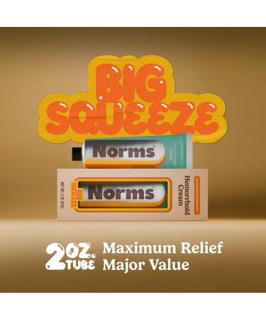 Norms Hemorrhoid Treatment Cream Max Strength 5% Lidocaine Rapid Relief for Hemorrhoidal Pain Swelling Itching with Phenylephrine HCL Aloe & Glycerin Big Squeeze 2oz Tube - Buy Online on GoSupps.com