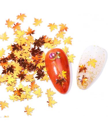 Fall Leaf Glitter Nail Sequins - 24 Colors Holographic Maple Leaf Art Flakes - Autumn Manicure Decorations - 2Boxes - Buy Online on GoSupps.com