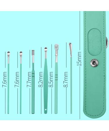 Stainless Steel Earwax Cleaner Tool Set - 2 Sets of 6 in 1 Reusable Ear Wax Removal Tools with Storage Box | Safe Ear Cleaning Solution - Buy Online on GoSupps.com