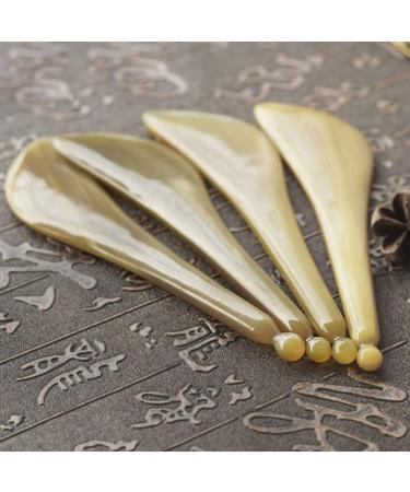 Healifty Natural Horn Eye Massage Stick | Gua Sha Scraping Massage Tool for Face & Eye Beauty | Buy Internationally - Buy Online on GoSupps.com