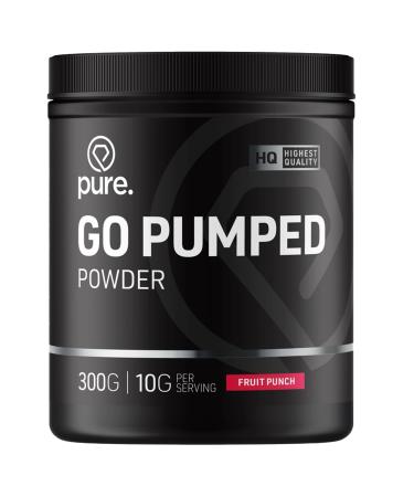 Pure Go Pumped Powder Fruit Punch 300g preworkout vitamine C en vitamine B12