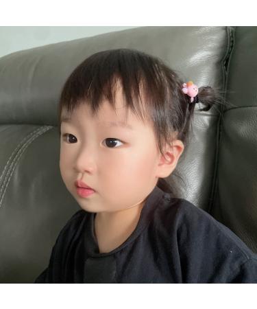 40pcs Baby Hair Ties for Toddler Girls - Cute Animals, Fruits, and Flowers Hairpins - Kids Ponytail Holders and Headbands - Buy Online on GoSupps.com