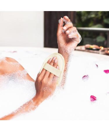 3 Packs Premium Natural Exfoliating Loofah Sponge Pad | Eco-Friendly Biodegradable Shower Luffa Sponge | Soft Exfoliating Loofah for Women and Men - Buy Online on GoSupps.com