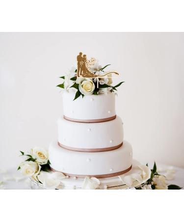 Alsino Personalized Cake Topper | Sustainable Wood | Wedding Birthday Baptism Birth | Engraved Names (LA-125) - Buy Online on GoSupps.com