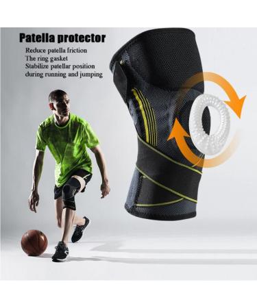 Buy Knee Brace Sleeve & Compression Knee Support Pads for Sports - Unisex X-Large | Patella Protector for Basketball & Gym - Buy Online on GoSupps.com