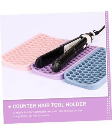 SKISUNO 2pcs Hairdressing Potholder Curling Iron Mat Curling Wand Mat Silicone Mat for Hair Tools Silicone Hair Tool Holder Counter Curling Wand Holder Silicone Straightener Holder - Buy Online on GoSupps.com