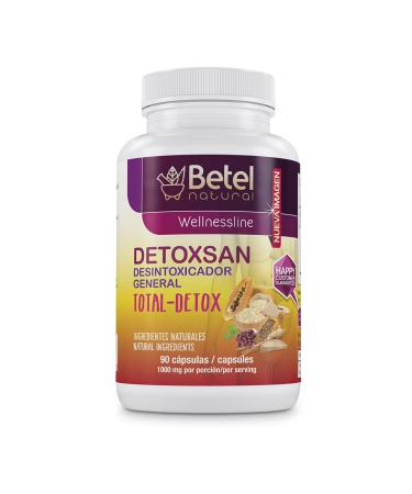 Betel Natural Detoxsan Capsules Total Detox Cleanse Healthy Liver and Colon - 1000 mg per Serving