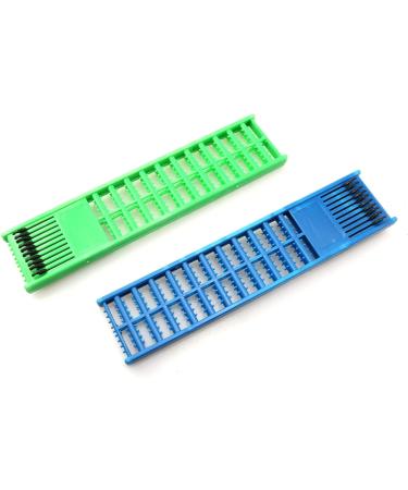 Youliang 2pcs Fishing Hook Holder - 6x27cm Blue and Green for Organizing Snelled Rigs, Lead Tray, Jigs Board - Buy Online on GoSupps.com