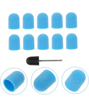 1 Set Nail Color Sand Cap Nail Drill Bit Cap Manicure Tools Callus Remover Caps Sanding Caps Electrical Tools Manicure Polishing Cap Polisher Exfoliating Inner Ring Plastic 2x1.5cm Blue - Buy Online on GoSupps.com