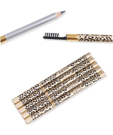 PLAFOPE 4 Pcs Eyebrow Pencil Brush Microblading Eyebrow Pen Double Tip Eyebrow Pencil Pigment Brown - Buy Online on GoSupps.com