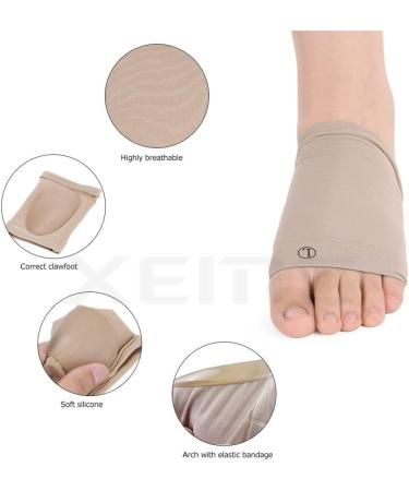 Silicone Gel Arch Support Sleeves for Plantar Fasciitis and Heel Pain Relief - Buy Online on GoSupps.com