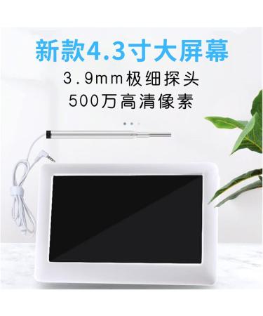 Endoscopic 4.3 Inch Screen Smart High-Definition Luminous Visual Ear Spoon 3.9mm Otoscope with Screen Ear Picking Endoscope - Buy Online on GoSupps.com