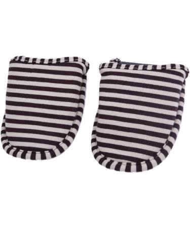 Alomejor Foldable Travel Shoes for Women - Portable Striped Spa House Shoes Washable & Non-Slip Soft Cotton - Brown - Buy Online on GoSupps.com
