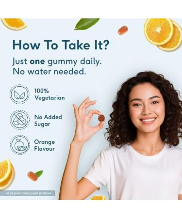 HK Multivitamin Gummies(Orange 60 Days Pack) | for Men & Women | Boosts Energy & Immunity Supports Joint Health | 60 Gummies - Buy Online on GoSupps.com