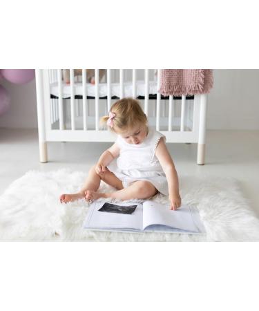 Little Pear Chevron Baby Memory Book | Gender-Neutral Grey Photo Album for New Mums - Buy Online on GoSupps.com