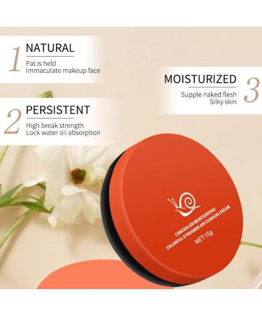 Mushroom Head Air Cushion Foundation CC Cream Liquid Foundation BB Cream ConcealerNude Makeup Moisturizing Brightening Pigment Liquid Foundation Oil Control(Natural) - Buy Online on GoSupps.com
