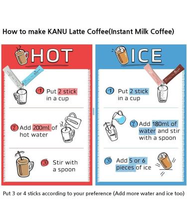 NEWTOKI KANU 20 Sticks (5 Mix Combination) Korean 3 in 1 Instant Coffee Variety Sample Packets (Tiramisu Vanilla Dolce KANU Latte Espresso Matcha Latte) with SoltreeBundle Oil Blotting Papers - Buy Online on GoSupps.com