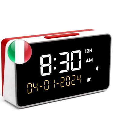 Top Life Italian Talking Alarm Clock - Speak Italian Italian Voice