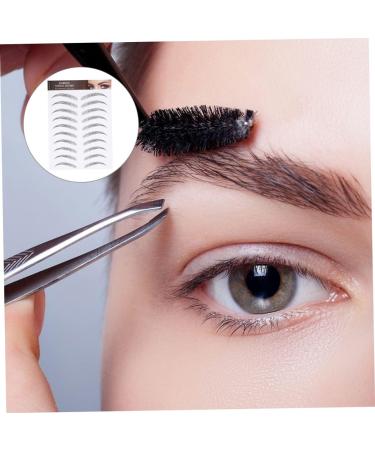  Didiseaon Didiseaon 9 Sheets Waterproof Eyebrow Stickers Black Eyebrow Grooming Stickers Black Postage Paper 3D Simple Transfer Stickers - Buy Online on GoSupps.com