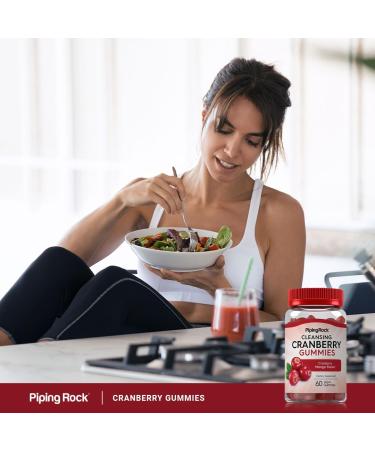 Piping Rock Cranberry Gummies | 60 Count | Cleansing Supplement for Women and Men | Cranberry Mango Flavor | Vegan Non-GMO Gluten Free - Buy Online on GoSupps.com