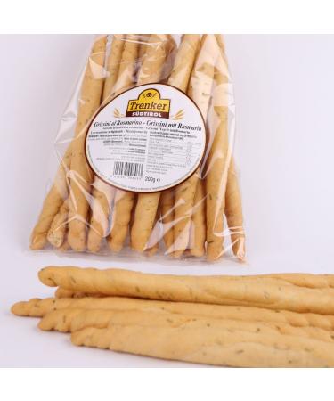 Handmade Grissini with Rosemary - 200g | Authentic Trenker South Tyrol | International Shipping - Buy Online on GoSupps.com