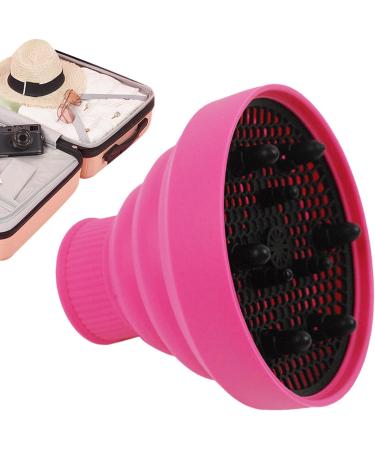 Pzuryhg Hair Dryer Attachment - Heat Resistant Silicone Hair Dryer Vent Hood Foldable | Soft Blow Dryer Accessory Multifunctional Hair Styling Supplies for Girls pink - Buy Online on GoSupps.com