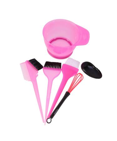 Solustrious hair coloring set 6 partly professional tool ferry coal hair dyel ears hearing protection hair dyeing accessories at home hairdressing shop salon (rosig)